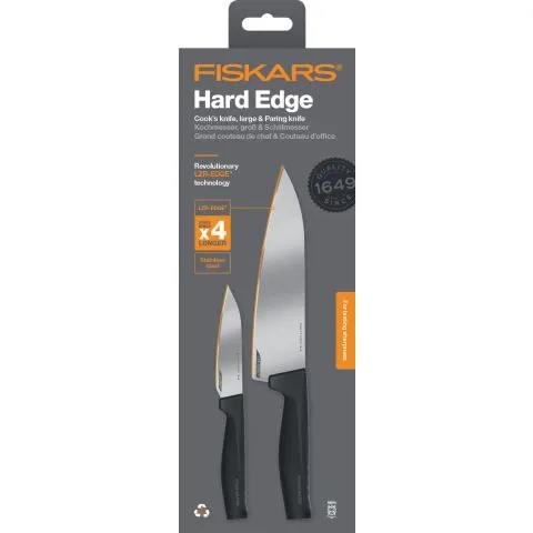 Rabatt Hard Edge 1051778 Fiskars Knivset 2 delar
